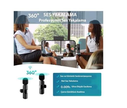 Daytona K9-T1 Kablosuz Lightning (ıphone) yaka mikrofonu